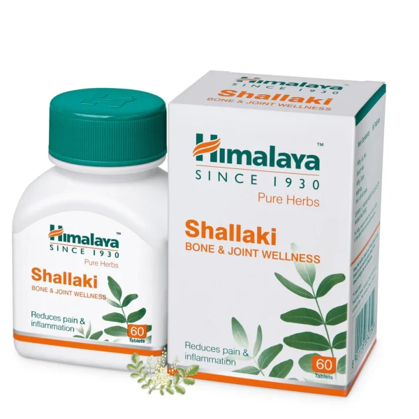 Himalaya Wellness Pure Herbs Shallaki Bone & Joint Wellness Tablet | Reduces Pain & Inflammation