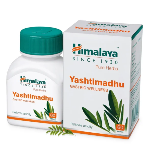 Himalaya Wellness Pure Herbs Yashtimadhu Tablet Relieves Acidity & Manages Digestive Health